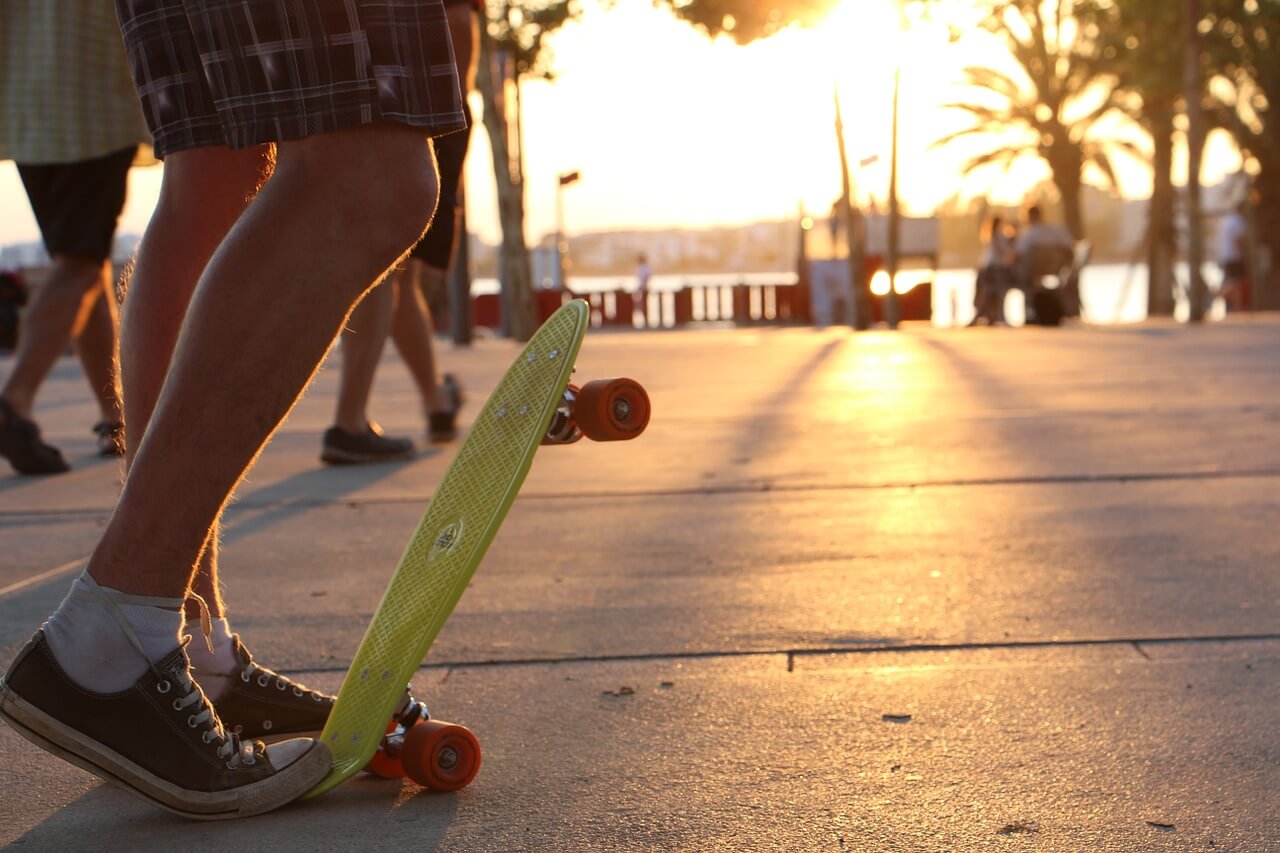 Penny Board and Sunset - best penny board