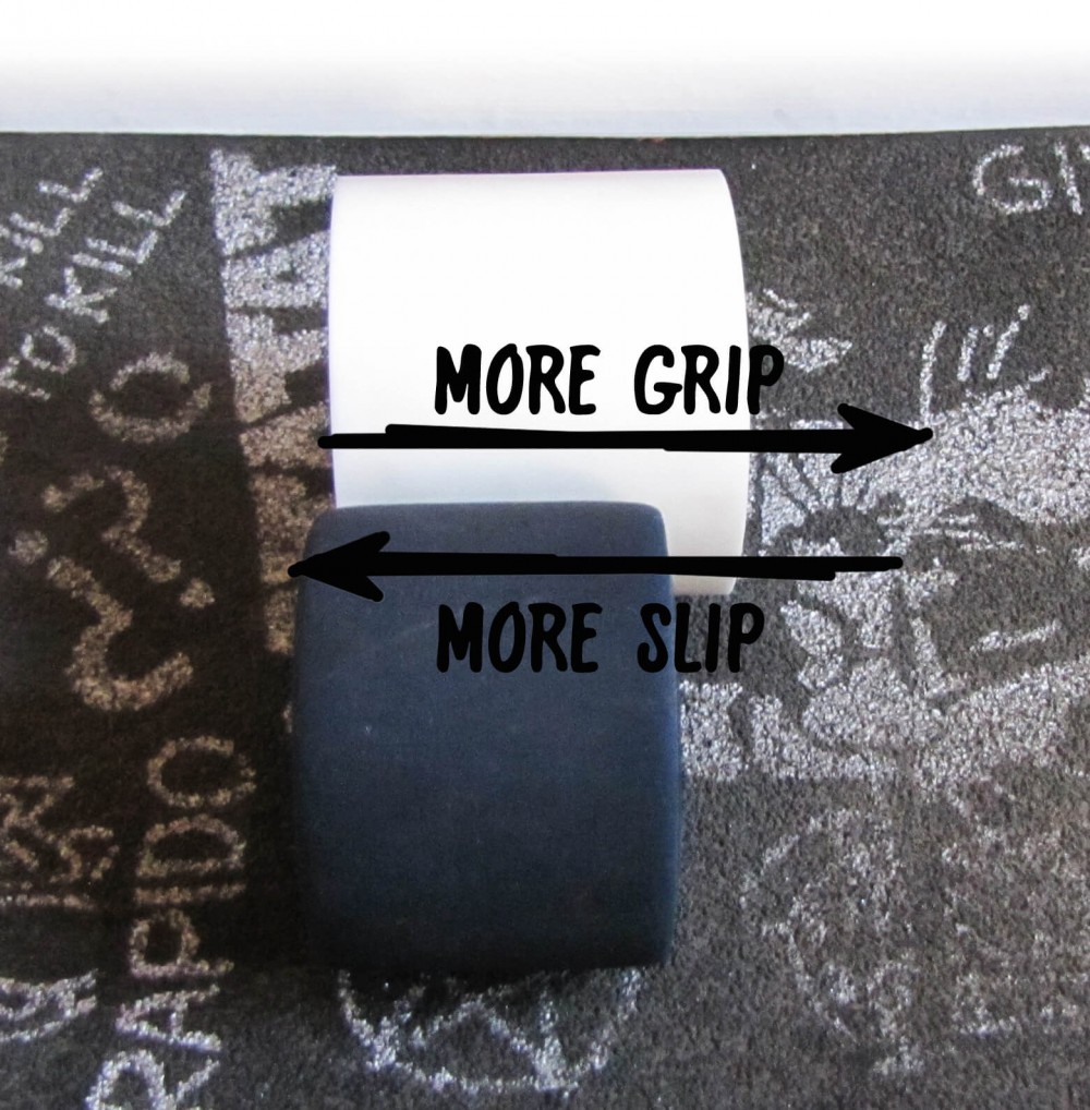 Longboard wheels - more grip, more slip